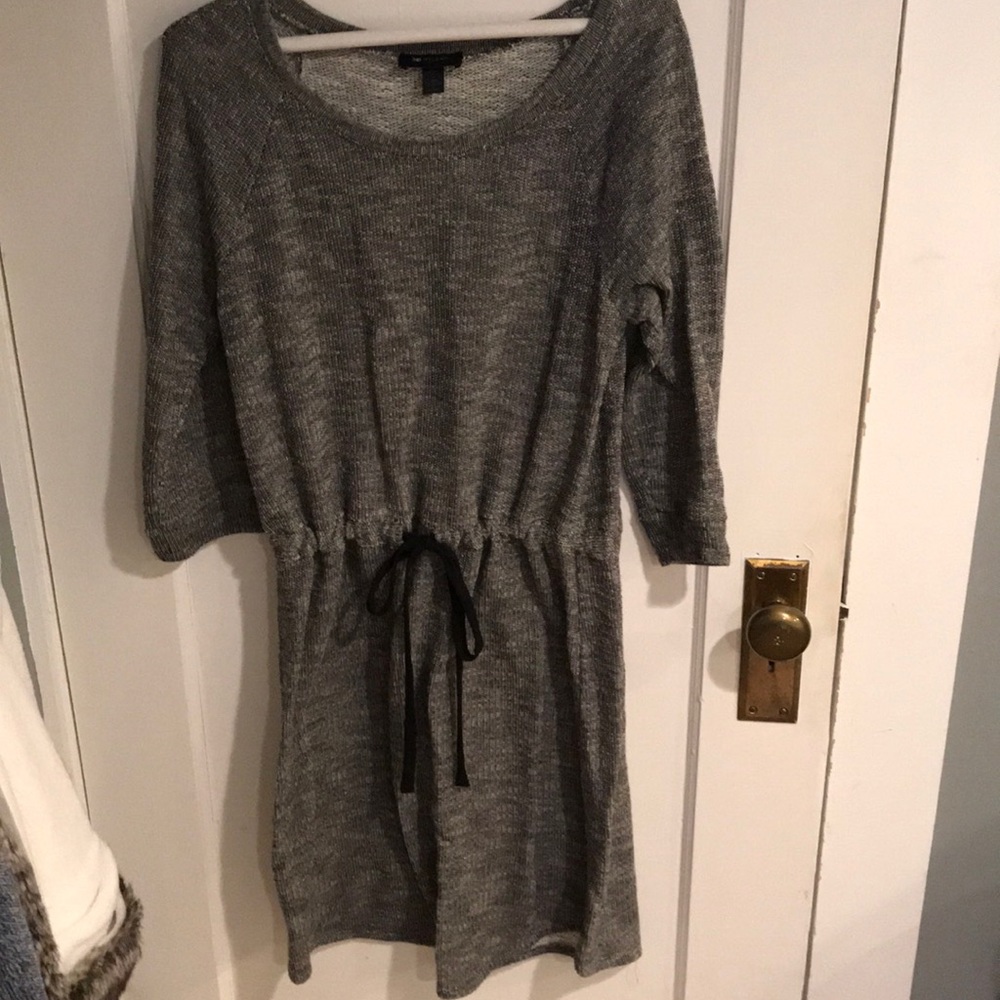 Gray dress with strings